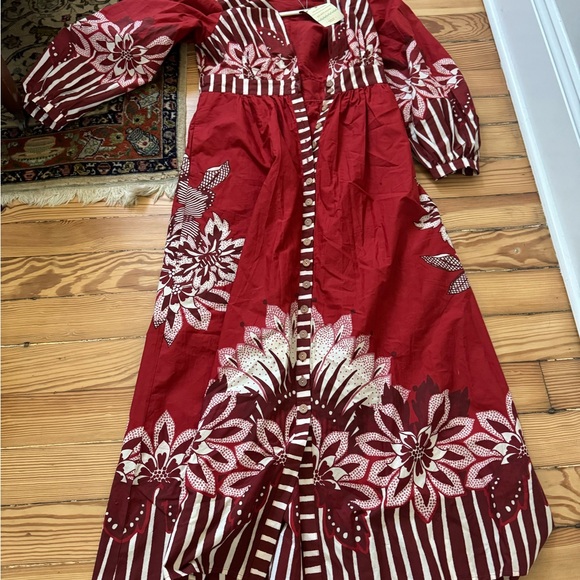 Farm Rio Red Floral Maxi Dress - Picture 3 of 4